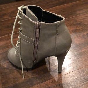 Grey ankle booties